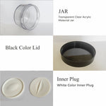 Load image into Gallery viewer, transparentjar_emptyjars_premiumpetjars_premiumblackjars_jars_containers_50gmjars_blackjarswithsilverlining_blackcapjars_blackcap_creamsjars_emptycosmeticjars_100gmjar_whitejar_jarwit
