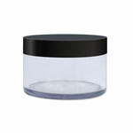 Load image into Gallery viewer, transparentjar_emptyjars_premiumpetjars_premiumblackjars_jars_containers_50gmjars_blackjarswithsilverlining_blackcapjars_blackcap_creamsjars_emptycosmeticjars_100gmjar_whitejar_jarwit
