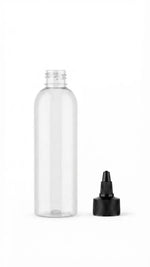 Load image into Gallery viewer, [ZMT149]  Transparent Bottle With Black Twist Top Cap - 20ml, 50ml, 100ml &amp; 200ml
