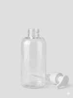 Load image into Gallery viewer, [ZMT139] Transparent Boston Clear Round Bottle With White Dispenser -  100 ml , 200 ml &amp; 300 ml
