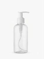 Load image into Gallery viewer, [ZMT139] Transparent Booston Clear Round Bottle With White Dispenser -  100 ml , 200 ml &amp; 300 ml
