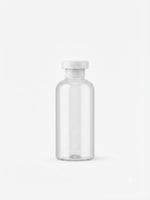 Load image into Gallery viewer, [ZMT144] Transparent Booston Clear Round Bottle With White Elite Cap  100 ml , 200 ml &amp; 300 ml

