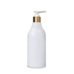 Load image into Gallery viewer, Milky White Bottle, White PET Bottle  Zenvista Packagings, Packagings Solution, Gold plated Dispenser cap  White Bottle with  White Dispenser cap, Cosmetic Bottle, Cosmetic  Products Packagings, Bottle for Shampoo ,  Lotion , Hand Wash, Body Wash 
