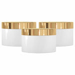 Load image into Gallery viewer, ZMJ29 |  MILKY WHITE BEAUTIFUL PET JAR WITH GOLDEN LID | 50GM &amp; 100GM
