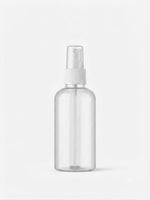 Load image into Gallery viewer,  Zenvista Packagings A Transparent Boston Clear Round Bottle With White Mist Spray Pump
