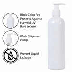 Load image into Gallery viewer, [ZMW131] White  Bottle With White  Dispenser Pump - 200ml &amp; 500ml
