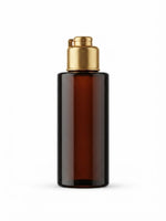Load image into Gallery viewer, [ZMG216] Flat Solder Amber Glass Bottle With Gold Locket Cap -  30ml, 50ml &amp; 100ml
