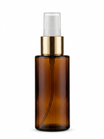 Load image into Gallery viewer, [ZMG217] Amber Glass Bottle With Gold Lotion Spray Pump  - 30ml, 50ml &amp; 100ml
