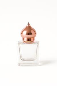 [ZMAR04] Mini Glass Attar Bottle With Rose Gold Cap