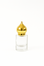 Load image into Gallery viewer, [ZMAR10] Mini Glass Attar Bottle With Gold Cap
