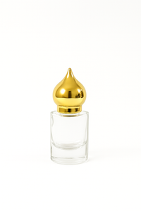 [ZMAR10] Mini Glass Attar Bottle With Gold Cap