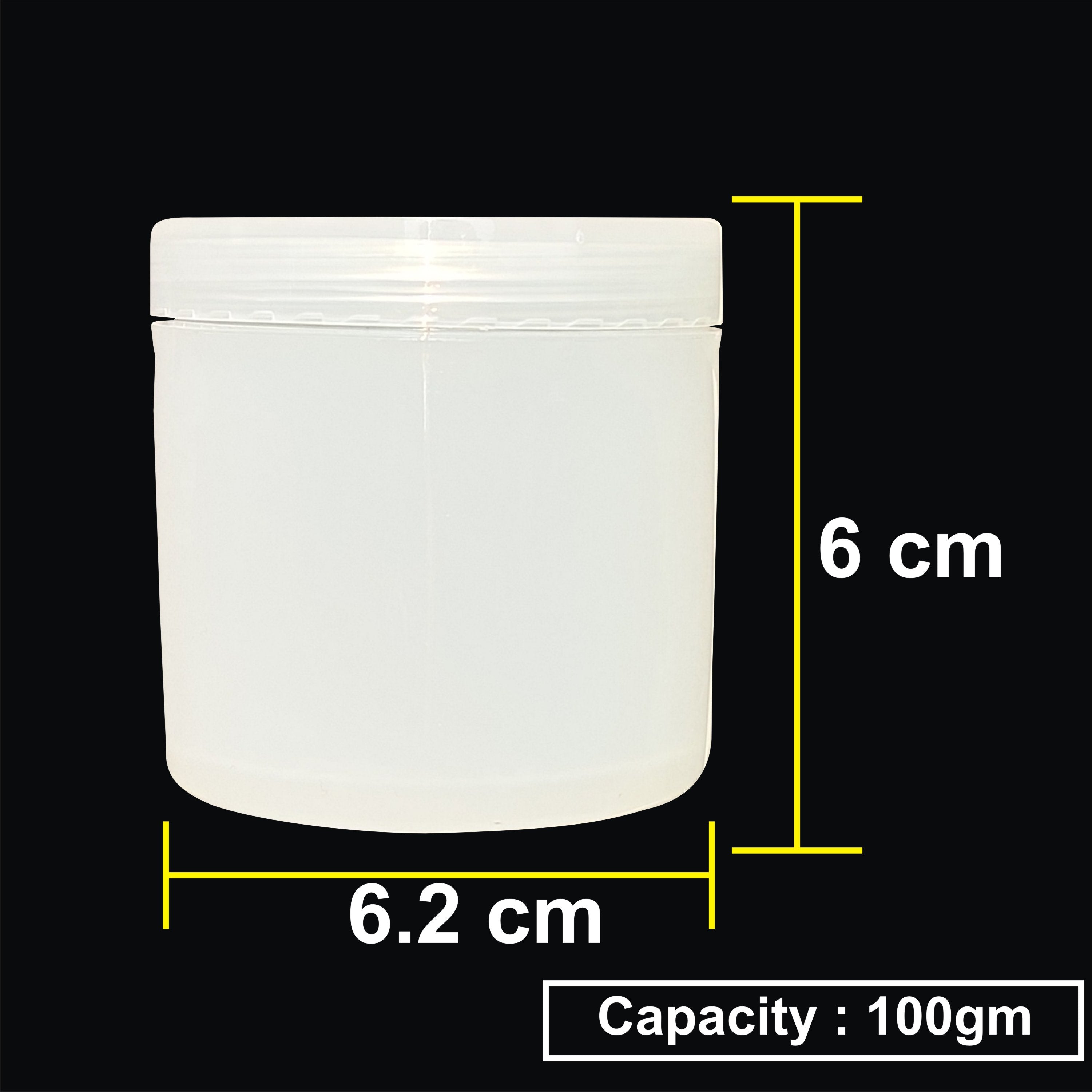 Pearl White Jar For Cream, Lip Balm, Gel, Scrub-50 & 100gm [ZMJ11]