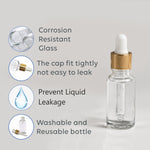 Load image into Gallery viewer, Zenvista  15ml and 30ml Frosted Glass Dropper Bottle, Transparent Dropper Bottle, Amber Color Dark Brown Color Glass Dropper Bottle for Essential Oils, Serum, Perfume
