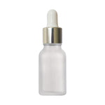 Load image into Gallery viewer, Frosted Glass Bottle with Silver Plated Dropper| 15ml &amp; 25ml ,30ml | [ZMG02]

