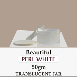 zenvista pearl white jars , empty jars , pearl white empty jars , jars & containers , pet jars ., 50 gm & 100 gm jars , cream jars , lip balm jars , gel jars , gel white jars , empty cosmetic jars , scrub jars , 50gm jars 100 gm jars .