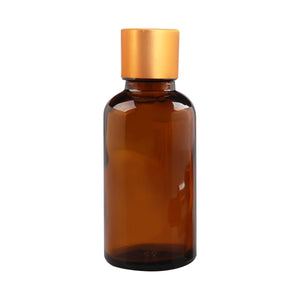 Amber Color Glass Bottle With golden Screw cap -10ml, 15ml, 20ml, 25ml, 30ml [ZMG22]