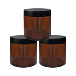Load image into Gallery viewer, Premium Amber Color Shan Jar With Black color Lid | Capacity -08gm, 15gm, 25gm, 30gm, 50gm &amp; 100gm [ZMJ22]
