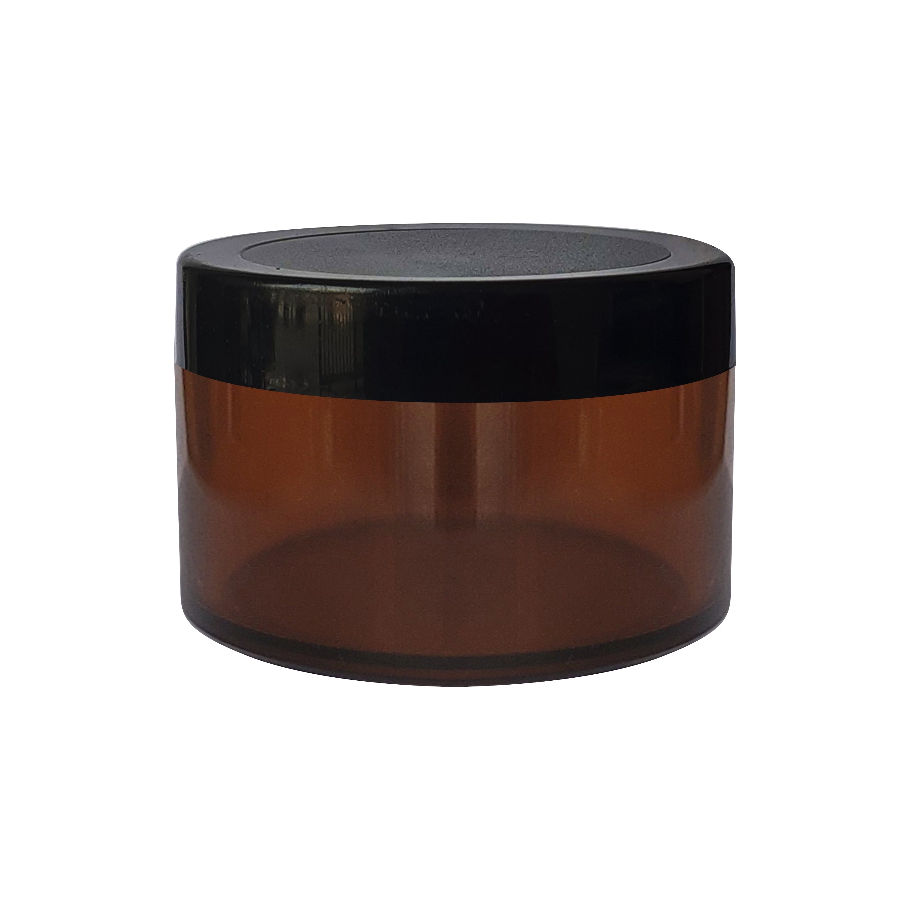 Premium Amber Color Shan Jar With Black color Lid | Capacity -08gm, 15gm, 25gm, 30gm, 50gm & 100gm [ZMJ22]
