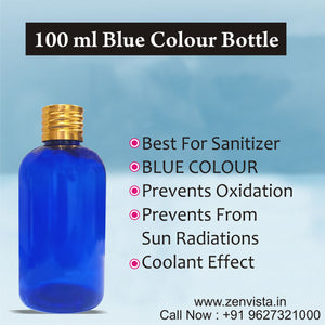 Blue Bottles , Empty Blue bottles , 100 ml blue color bottles , empty blue bottles 100 ml , blue bottles for cosmetic packagings , blue cosmetic bottles , empty blue cosmetic bottles , blue empty bottles for packagings ,
