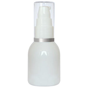 White Color Premium Empty Bell Shaped Bottles With White Lotion Pump : 50ML [ZMW38]