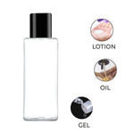 Load image into Gallery viewer, zenvista, zenvista packaging, cosmetic packaging, empty cosmetic packaging, empty bottles, cosmetic bottles, transparent bottles, transparent bottle with screw cap, black screw cap, hair oil bottle, serum bottle, refilable bottle, reusable bottle, travel size bottle, bottle for essential oil, lotion bottle, pet bottle, airtight bottle, leakproof bottle, unbreakable bottle 
