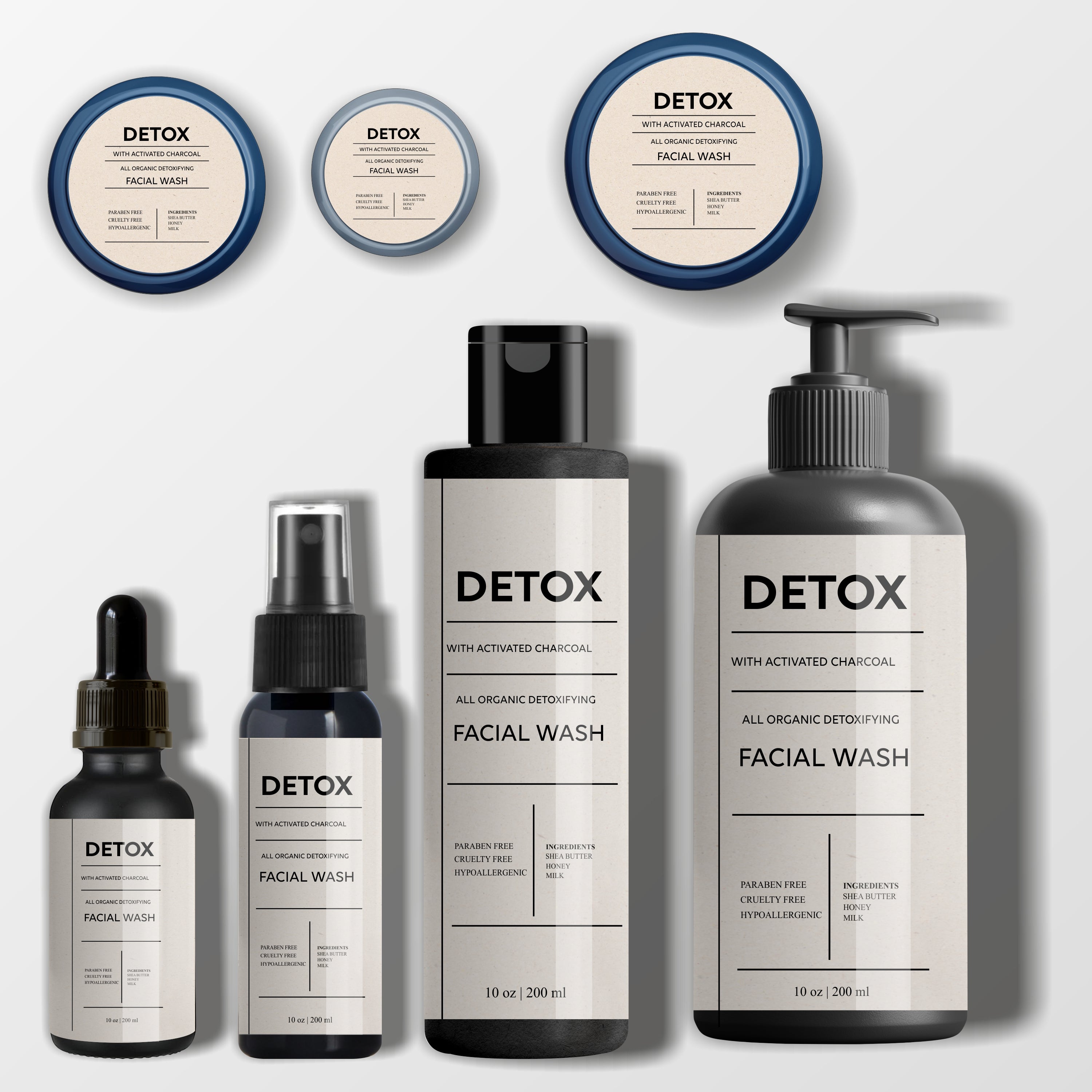 Product Label Template Editable Cosmetic Label Template SkinCare Label ...