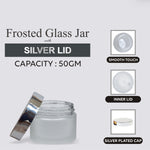 Load image into Gallery viewer, 50gm, 50gm frosted glass jar, glass jar 50gm, cosmetic glass jars india, buy cosmetic jars online india, cosmetic cream jar manufacturers, empty cosmetic jars wholesale, empty cosmetic jars with lids, empty cosmetic jars near me, empty cosmetic jars uk, empty cosmetic jars wholesale uk, empty cosmetic jars for sale, empty cosmetic jars to buy, where can i buy empty cosmetic jars, small empty cosmetic jars, where can i find empty cosmetic jars,
