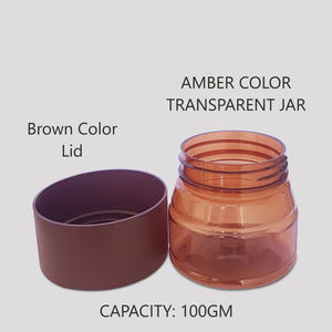 zenvista, zenvista packaging, cosmetic packaging, jars, empty jars, jars for cosmetic packaging, airtight jars, amber color jars, 