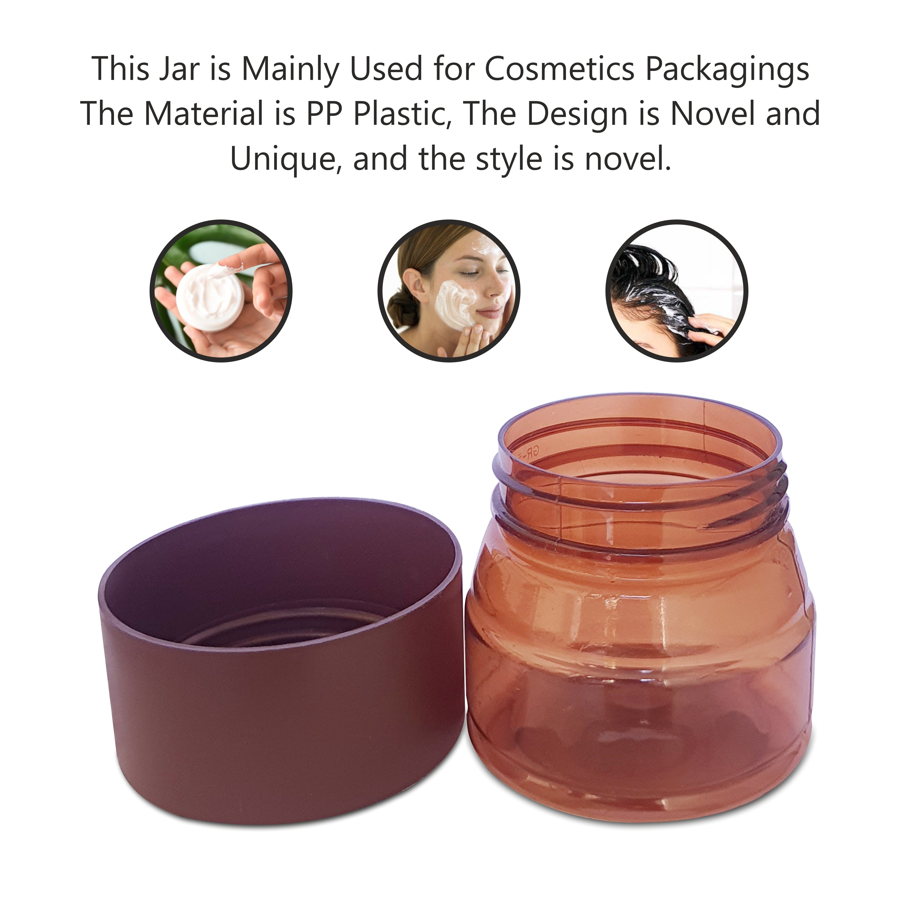 zenvista, zenvista packaging, cosmetic packaging, jars, empty jars, jars for cosmetic packaging, airtight jars, amber color jars, 