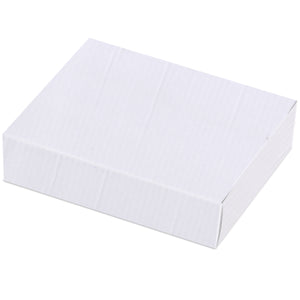 Zenvista Premium White Corrugated Box |13 x 4.6 x 18.5 cm | Pack of 50