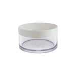 Load image into Gallery viewer, Acrylic Shan Jar With White Color Lid  For Lip Balm, Cream, Scrub- 8gm, 15gm, 50gm, 100gm [ZMJ04]
