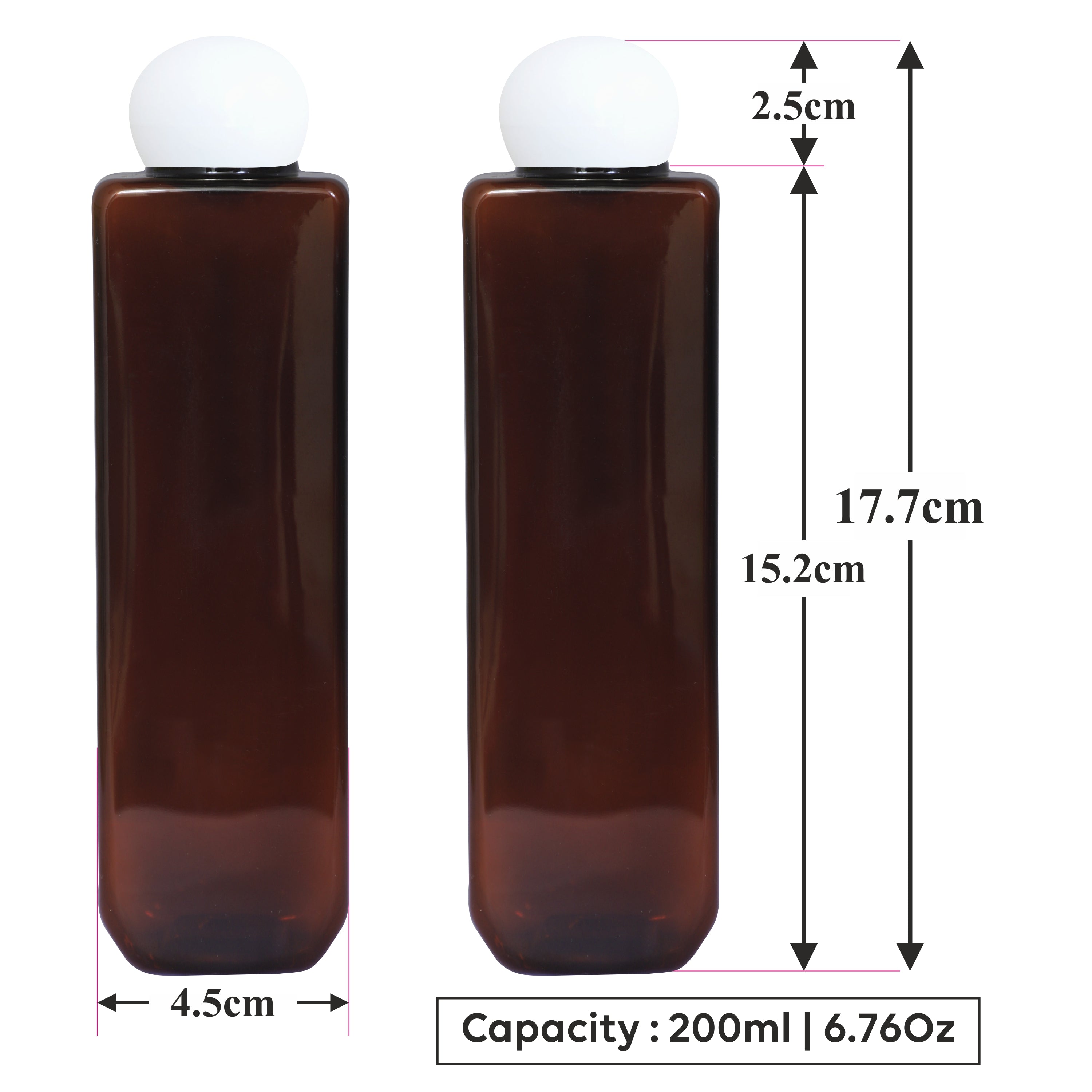200ml Cylinder Diffuser Bottle Amber