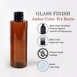 Load image into Gallery viewer, amber bottle, cosmetic packaging , packaging bottles, airtight bottle, leakproof bottle, serum bottle, applicator bottle,empty serum bottle , hair oil bottlr
