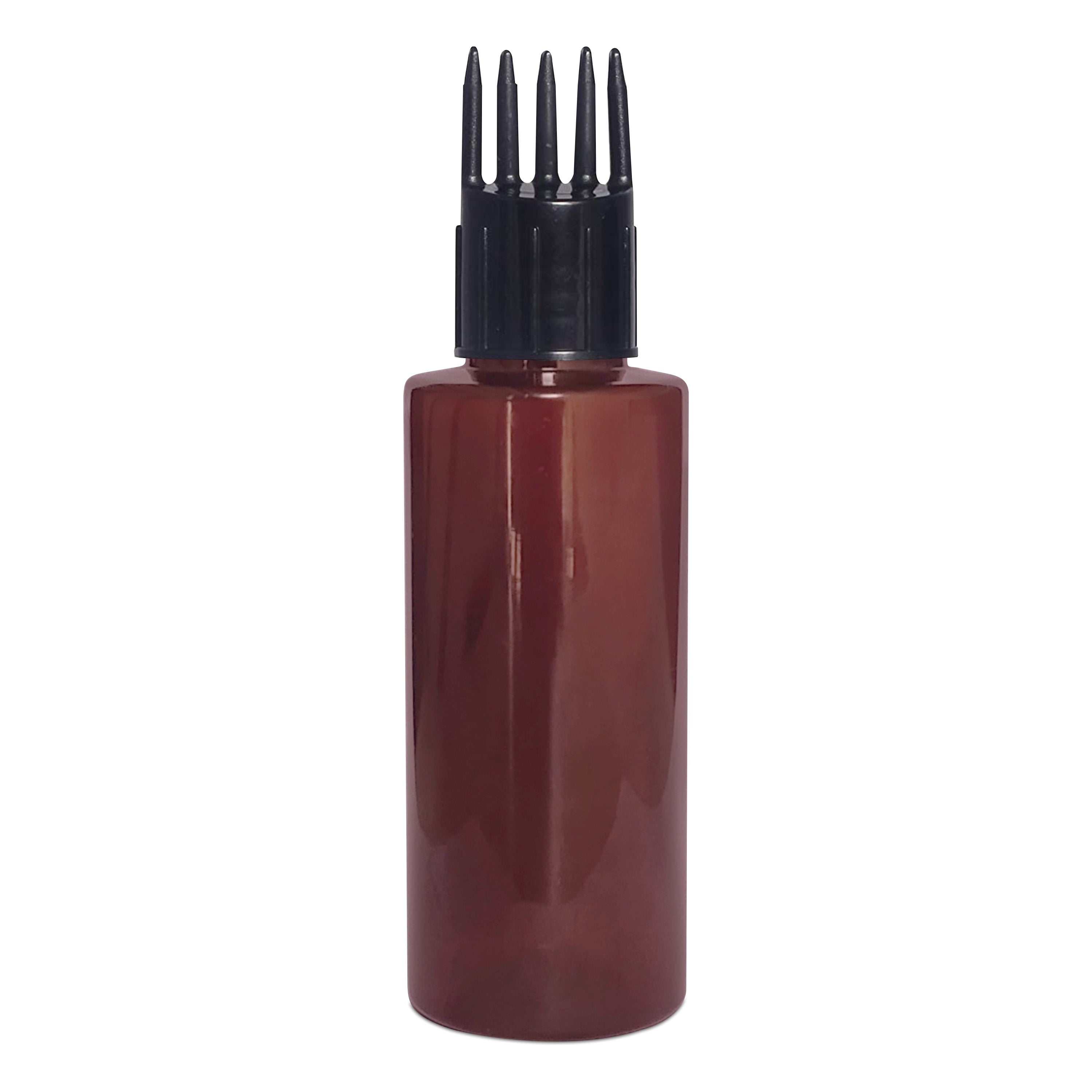ZMA26| AMBER COLOR BOTTLE WITH BLACK APPLICATOR CAP Available Size: 50ml, 100ml & 200ml
