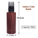 Load image into Gallery viewer, amber bottle, cosmetic packaging , packaging bottles, airtight bottle, leakproof bottle, serum bottle, applicator bottle,empty serum bottle , hair oil bottlr
