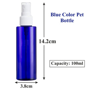 Blue Color Bottles With Ultra-Fine Mist Pump-100ml [ZMB02]