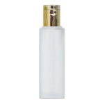 Load image into Gallery viewer, Frosted Glass Bottle With Golden Flip Top Cap [ZMG34] 25ML, 30ml, 50ml, 100ml

