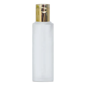 Frosted Glass Bottle With Golden Flip Top Cap [ZMG34] 25ML, 30ml, 50ml, 100ml