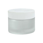 Load image into Gallery viewer, Frosted Glass Jar With white color pet Lid-50GM [ZMJ26]
