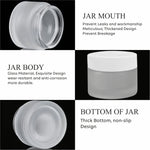 Load image into Gallery viewer, Frosted Glass Jar With white color pet Lid-50GM [ZMJ26]
