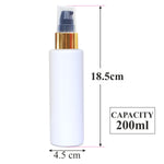 Load image into Gallery viewer, zenvista 100ml empty plastic bottle with gold plated lotion pump cap for lotion serum oil bottle for shampoo, shampoo bottle, sanitizer bottle, mist spray bottle, plastic bottle, lotion pump bottle
