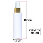 Load image into Gallery viewer, zenvista 100ml empty White Color Bottle With Gold Plated White mist spray for lotion serum oil bottle for shampoo, shampoo bottle, sanitizer bottle, mist spray bottle, plastic bottle, lotion pump bottle
