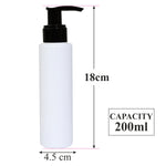 Load image into Gallery viewer, Milky White Bottle With Black Color Dispenser Pump-100 ML &amp; 200ML [ZMW18]
