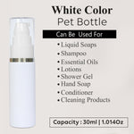 Load image into Gallery viewer, white pet bottle with silver streak lotion pump
