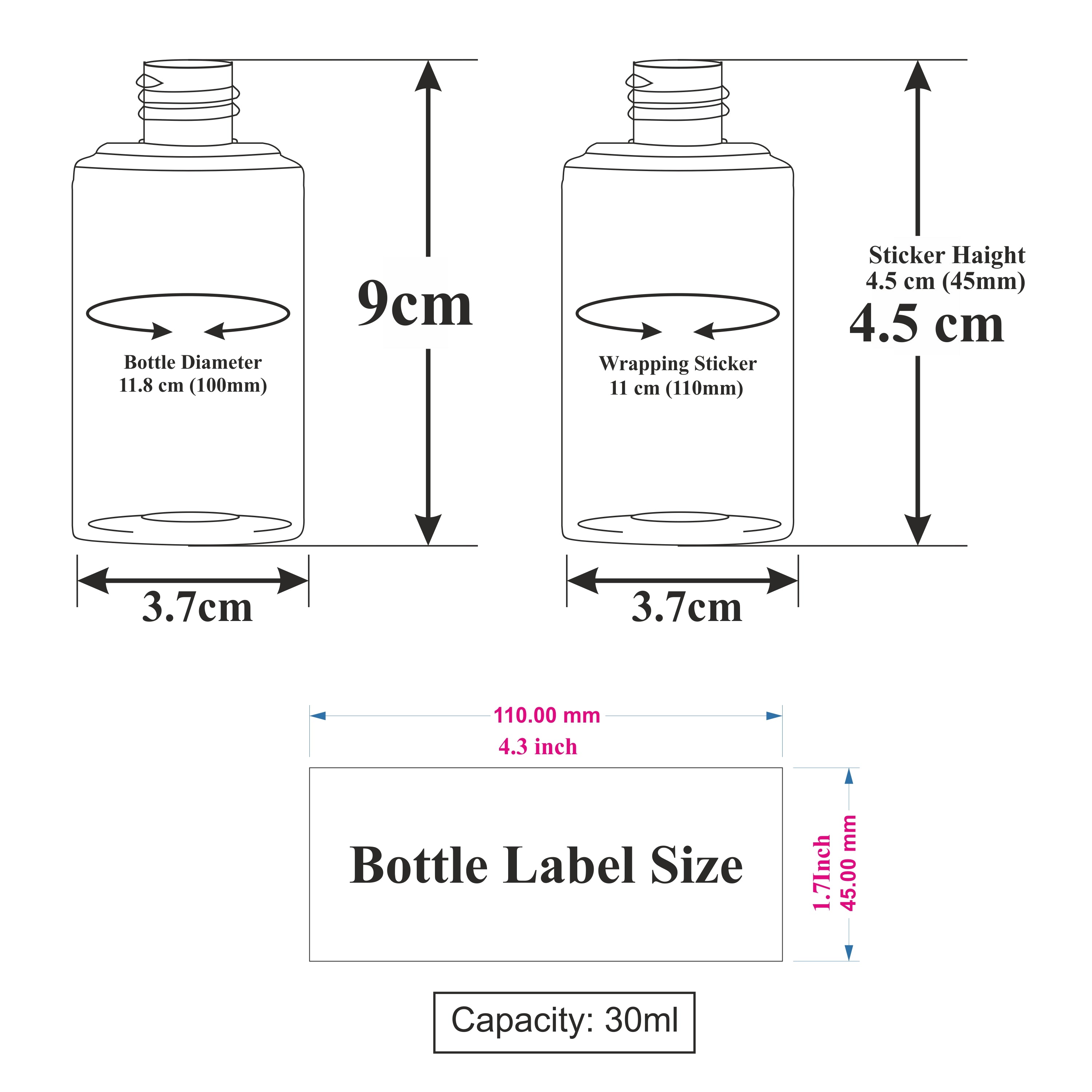 FROSTED GLASS BOTTLE WITH GOLD PLATED DROPPER [ZMG42]  25ML, 30ML , 50 ML