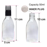 Load image into Gallery viewer, Transparent Bottle With Black Color Applicator-50ml [ZMT32]
