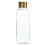 Load image into Gallery viewer, Zenvista transparent empty bottles , empty transparent bottles , golden screw capo bottles , empty bottles 100 ml , 100ml golden screw cap bottles , 200 ml bottles screw cap , transparent bottles for cosmetic packagings .
