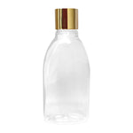 Load image into Gallery viewer, Zenvista transparent empty bottles , empty transparent bottles , golden screw capo bottles , empty bottles 100 ml , 100ml golden screw cap bottles , 200 ml bottles screw cap , transparent bottles for cosmetic packagings .
