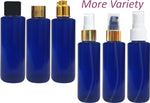 Load image into Gallery viewer, empty blue color bottles , emoty blue 100 ml bottles , blue bottles for packagings , blue color empty bottles , premium blue bottles, blue locate cap bottles , blue empty locate cap bottles , golden locate cap , empty blue cosmetic bottles , blue color bottles with locate cap
