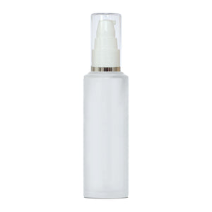 Beautiful Frosted Glass Bottle With Lotion Pump [ZMG33] 25ML, 30ML, 50ML & 100ml